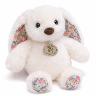 Зайка с цветными ушками 38 см арт.9036