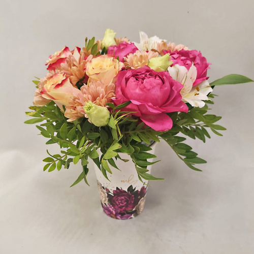 Стаканчик с цветами "Малинка" арт. 53034