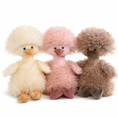 Утенок страусенок кудрявый 40 см. арт.94239