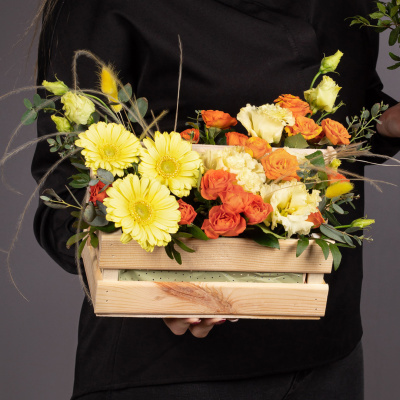 Цветы в ящике. Комплект для мамы и дочки "Весеннее послание" N 28489